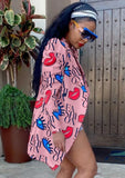 Print Turndown Collar Africa