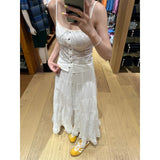 Wearing White Lace Lace Slings Women's New Temperament Super-Good-Looking Cake Skirt