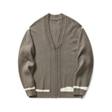 Autumn White Double Zipper Hooded Stingy Sweater Cardigan Soft Mashed Sweet Hot Girl