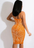 Party Sexy Crystal Strap Long Bodycon