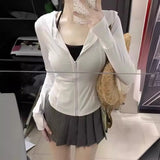 Women's Sunscreen Clothing 2024 Summer New UV Sunshade Blouse Thin Breathable Sunscreen Jacket-Outfit
