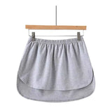 Fake Fashion False Shirt Tail Blouse Hem 2021 top New Cotton Detachable black Underskirt UK skirts womens mini