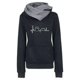 Winter Hoodies Women Pattern Embroidery Long Sleeve Plus Size Fashion Pullovers Sweatshirt Tops Vintage Warm