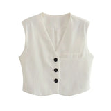 New Four-Color Vest Four-Color Casual Trousers Set-Outfit