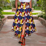 Waist A-line Skirt ZANZEA Women Skirts Summer Vintage Zipper Long Maxi Skirts Solid Irregular Beach Skirt Faldas Saia
