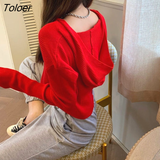 Women Simple Basic Cropped Preppy Style Stretchy Young All-match Casual Кардиган Женский Zipper Streatwear Spring
