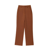Spring New Women's Collar Short-Sleeved Short Coat Straight Trousers 8491053