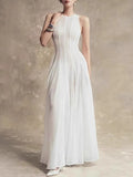 Temperament Famous Wind Dress Woman 2025 Spring And Summer New Fashion Lace Splicing High-End Sense Collar Sleeveless Long
