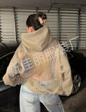 Autumn And Winter New Women's Fashion Pure Color Bare Back Hollow Net Hoodie