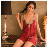 Sexy Lady Sling Lace Lace Lace Pyjamas Small Flower Set Embroidered Lace Skirt Lingerie