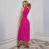 Shooting 2026 New Dress Women's Solid Color Open High-Waisted Skirt