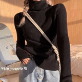 Winter Pullover Women Turtleneck Sweaters Casual Soft Heaps Collar Knit Sweater Women 2022 Basic Tops Warm Jumper