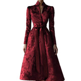 Elegant Spring And Autumn Long-Sleeved Vertevery Party Dress