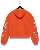 autumn and winter men street trend letter print sweatshirt retro high street loose couple pullover hooded sweatshirt-Outfit