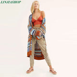 chic jumper indie folk cardigan long sleeve v neck kimonos autumn winter patchwork coat sweater