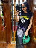 Summer Clothes Streetwear Graphics Bodycon Dresses For Women 2022 Sleeveless Maxi Dress Women O Neck Party Dress