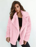 autumn and winter coat sexy plush lapel slim coat winter coat women elegant fall clothes for