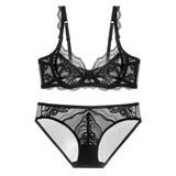 Red Bra Sexy Lace French Underwear Set Thin Boobs Big Boobs Small Female Pure