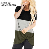 T-shirt Women Summer Tie Tops Tee Casual Simple Short Sleeve Female tshirt Large Size Women Clothes camisetas