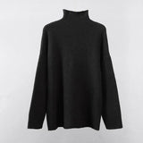 Warm Cashmere Sweater Women 2020 New Soft Crimped Neckline Loose Pullovers Korean Coffe Khaki Knitted Female