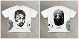 Men's T-Shirt Y2K Cotton Man Harajuku Street Hip-Hop Big Eyes Mouth Pattern Printing Super Classic-Outfit
