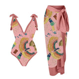 Toloer One-Piece Bikini Suit Women's Bikini Three-Piece