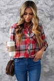 Button Front Curved Hem
