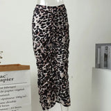 Print High Waist Women Bodycon Skirt Split Stretch Slim Sexy Tight Pencil Skirts Female 2022 Party Night Club Summer