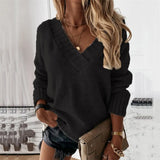 Neck Knitted Sweaters Women Autumn Winter Fashion Thick Warm Knit Jumpers Female Solid Elegant Long Sleeve Oversized