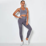 Sports Set Women Fitness Sport Suits GYM Sportswear Shirts High Waist Running Girl Leggings Workout Pants Female