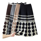 Korean Version Of The Suit Women's 2025 Autumn And Winter High-End Relaxation Knitted Sweater Half-Dress