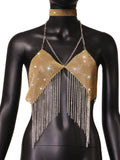 Toloer Type Sequins Slim Short Money Inside The Sling Type Anti-Light Black Small Vest