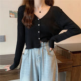 Thin Women 2025 New Summer With Long Sleeves Sun Knitted Bottom Shirt On The Coat Of Ice