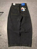 Y2K Big Boy Jeans Original Hip-Hop Embroidered Loose Jeans Street High-Outfit