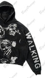 and winter new street print pattern men fashion hoodie Harajuku trendy brand Y2k couple hooded sweatshirt-Outfit