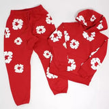 Tide Brand Foam Print Loose Sweater Y2K Hip Hop Street Suit For Men And Women-Outfit