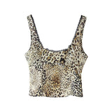 Summer Animal Print Blouse 7989400 Straight Trousers 8017402-Outfit