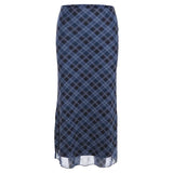 Autumn New Women's College Style Retro Print Repair Height Waist Open