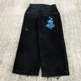 Wide-Leg Jeans Men Y2K Hip-Hop Harajuku High-Quality Street Rest-Outfit