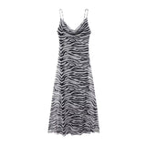 Women's Clothing 2025 Spring New Street Fashion Mesh Animal Print Sling