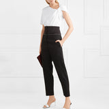 Ruched Basic T Shirt For Women Short Sleeve Big Size Irregular White T Shirts Top 2020 Summer Fashion New