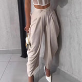 New Women's Fashion Elegant Temperament V Collar Print Credant Skirt