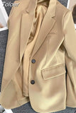 Blazer Women Spring Autumn Elegant Long Sleeve Suit Jacket Casual Office Lady Coat Chic Femme Pants