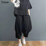 Summer New Womens Suit Printing Fashion Suit Cotton Casual Short-sleeved Shirt Loose Wide-leg Pants Two Piece Set