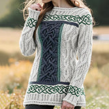 2025 3D Digital Print Round-Neck Sweater Knitted
