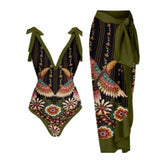 Toloer One-Piece Bikini Suit Women's Bikini Three-Piece