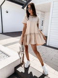Dress Women 2021 Beach Ruffle Vestidos De Mujer Casual Midi Dress Pink A Line Mini Elegant Dress Y2k Robe Femme