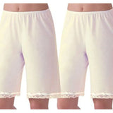 Women Short Pajama Soft Comfortable Lace Lounge Pants Pyjama Solid Color Fashion Bottoms Trousers-Outfit