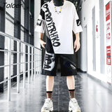 Men's Suits Sports Youth Casual Men Clothing Set Loose Oversized T-shirt Sweatpants Brand Korean Trend Hip-hop Two Piece