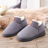 For Women Furry Slides Warm Winter Home Slippers Indoor Flats Shoes Ladies Furry Plush Couple Slippers Pantuflas